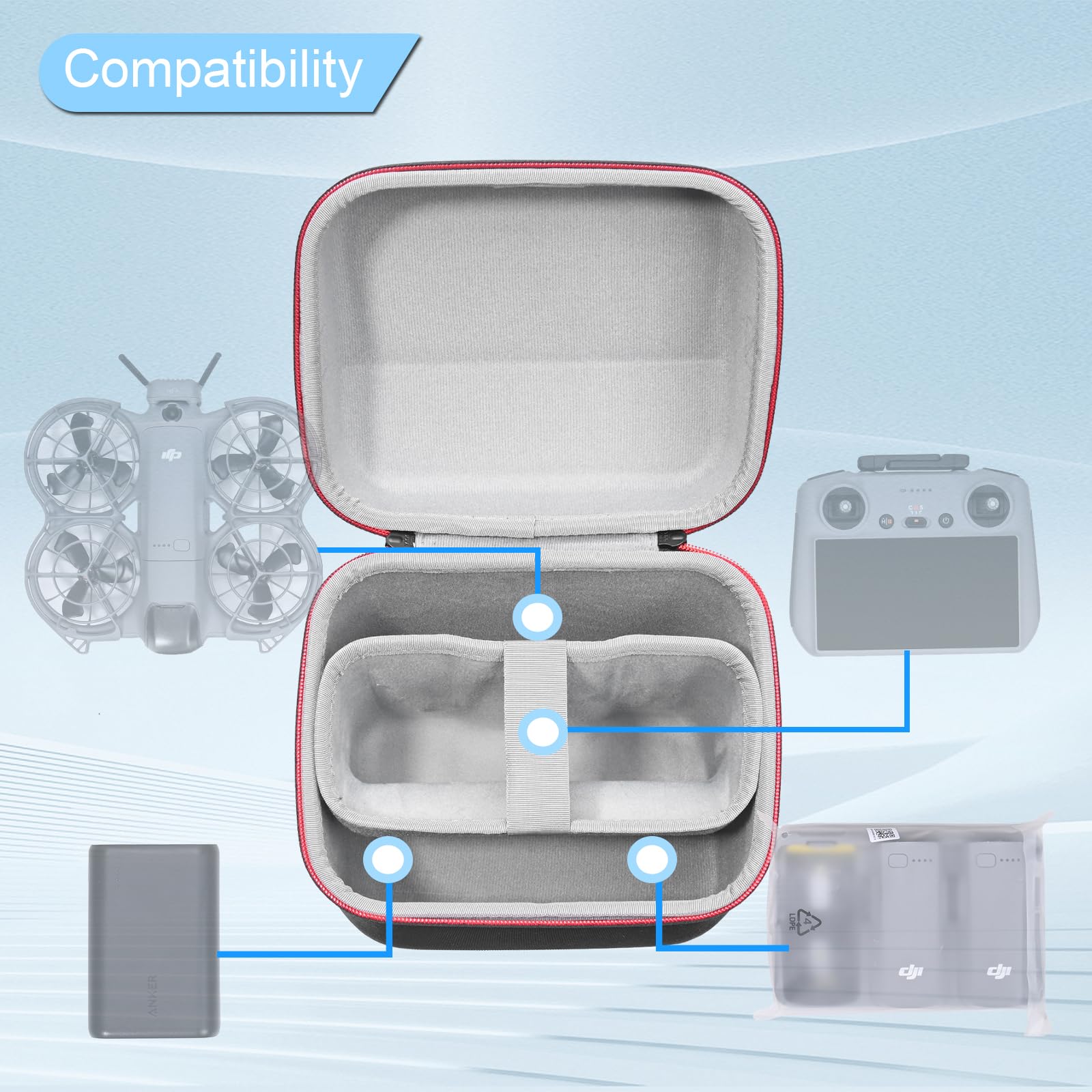 Portable Case for DJI Neo 2 Fl - Drone Battery Case review and price
